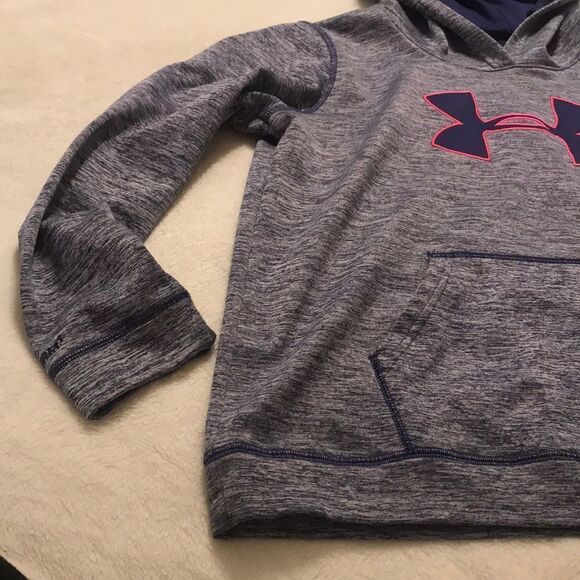 Under Armour Purple & Pink Hoodie - Size YXL - Picture 2 of 11